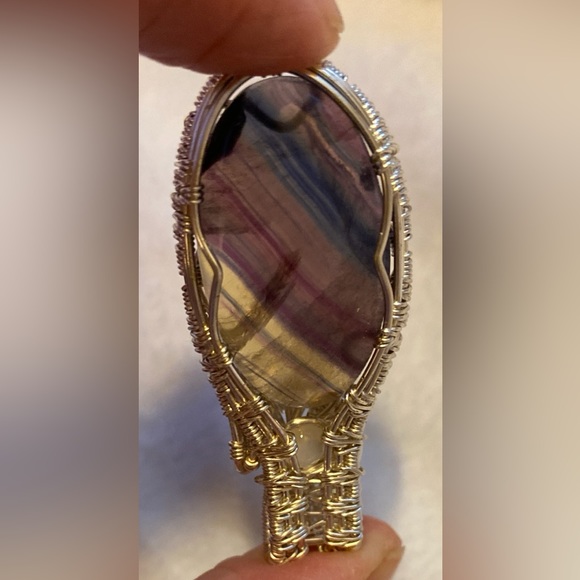 Rainbow Fluorite Pendant - Picture 8 of 14